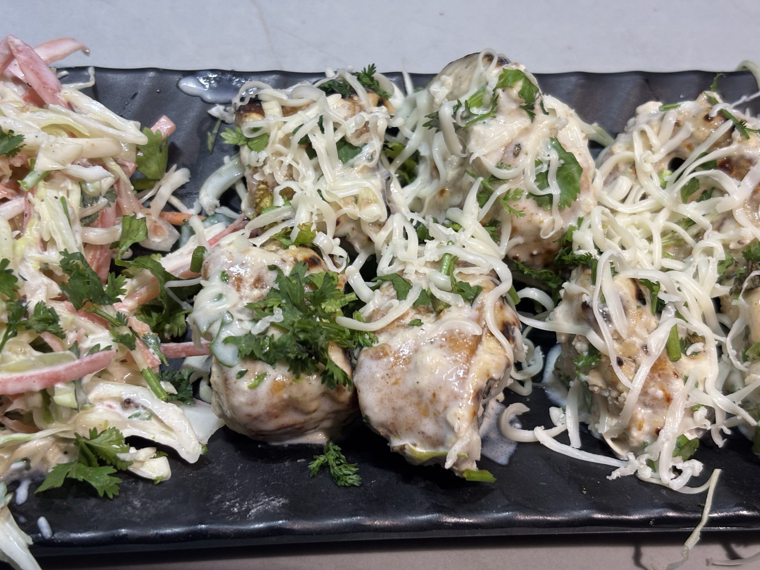 Creamy Afghani Chaap at Shivrudra Hotel Lohegaon Pune