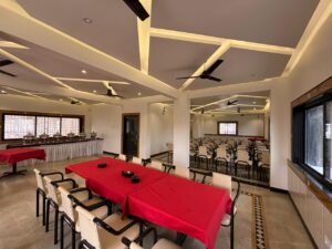 Budget-friendly non-AC event hall at Shivrudra Hotel in Lohegaon Pune