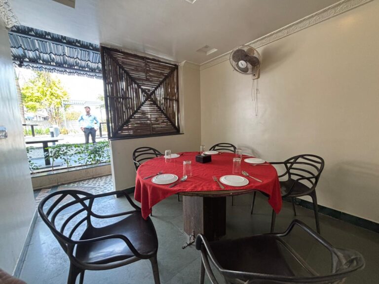 Personal cottage section for private dining and celebrations at Shivrudra Hotel Lohegaon Pune