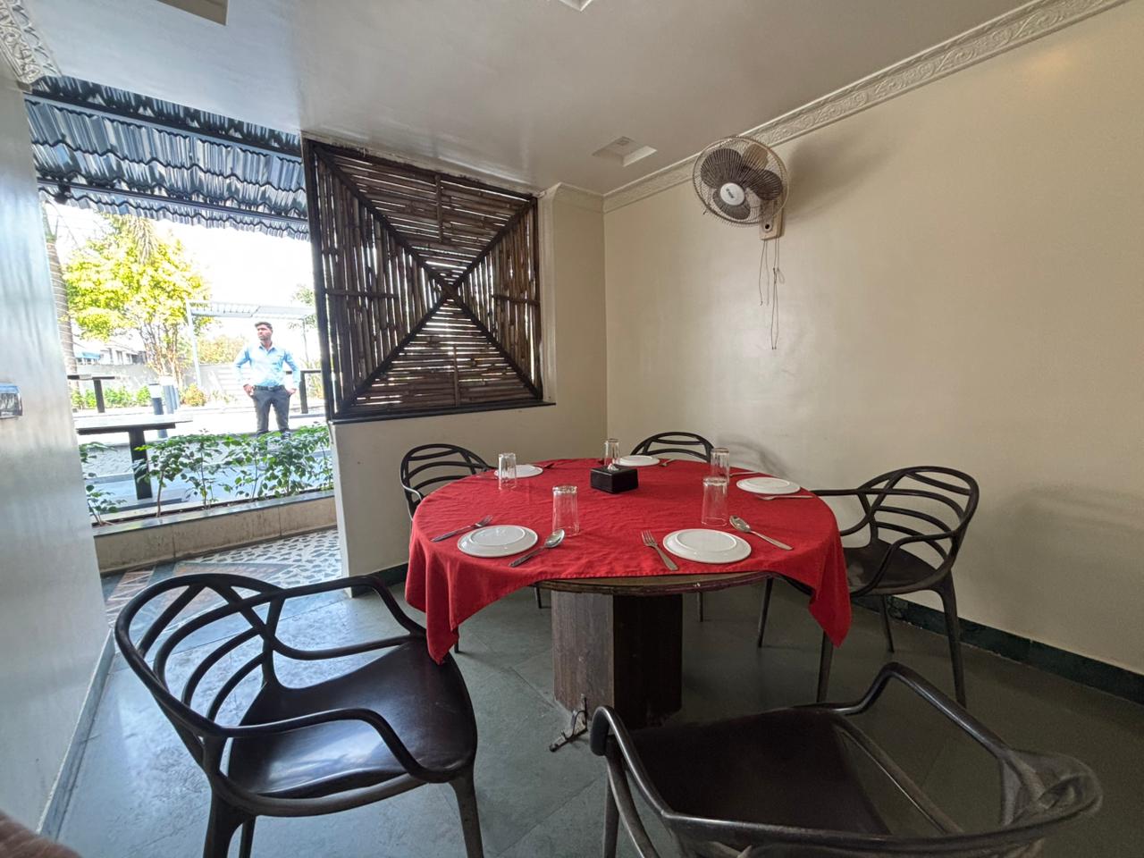 Personal cottage section for private dining and celebrations at Shivrudra Hotel Lohegaon Pune