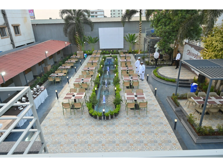Outdoor party area at Shivrudra Hotel, Lohgaon - Wagholi Rd, Lohegaon, Pune, Maharashtra 411047