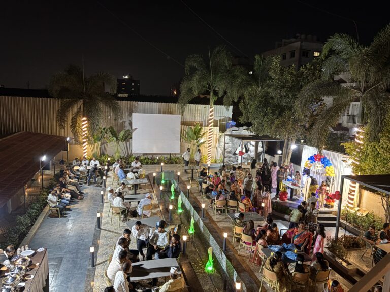 Outdoor party area at Shivrudra Hotel, Lohgaon - Wagholi Rd, Lohegaon, Pune, Maharashtra 411047